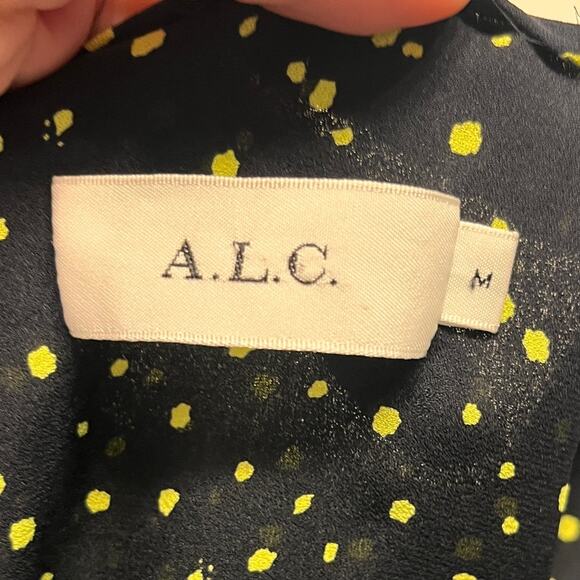 NEW A.L.C. Kearny Confetti Print Silk Mini Dress Sz Medium - Picture 6 of 10